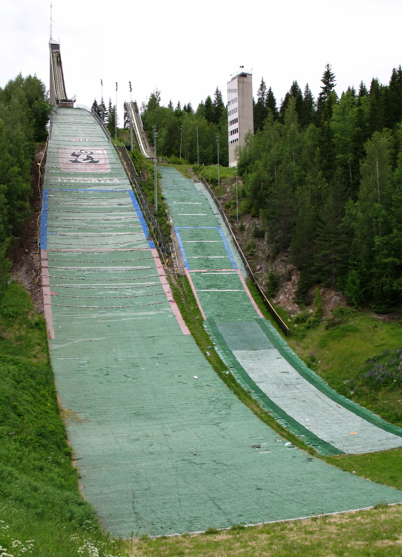 growth, scenics, sport, public domain, grass, skyl, park, architecture, plant, direction, Finland, jump, jyv, scenics - nature, footpath, high angle view