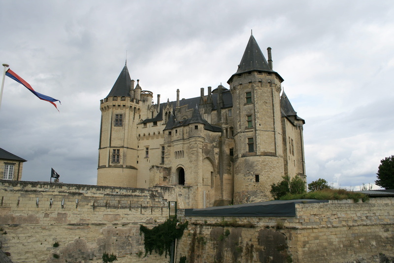 place of worship, history, medieval, France, cloud - sky, building, Samur, built structure, fort, the past, 4K, low angle view, europe, travel, outdoors
