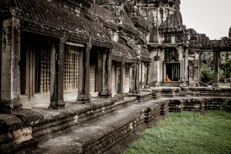 spirituality, 2K, ruined, angkor, krong siem reap, no people, temple, archaeology, building exterior, deterioration, building, day, monk, buddhism, orange