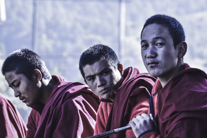 day, traditional, man, young adult, real people, peace, tradition, buddhist, men, playing, 3 young monks, buddha, young, religion, god, pray, portrait