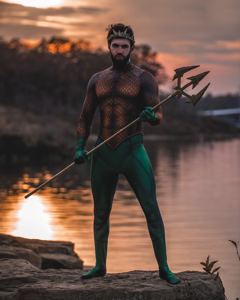 portrait, rock, water, fishing, men, young men, front view, standing, holding, focus on foreground, costume, sky, outdoors, 4K, young adult, looking at camera