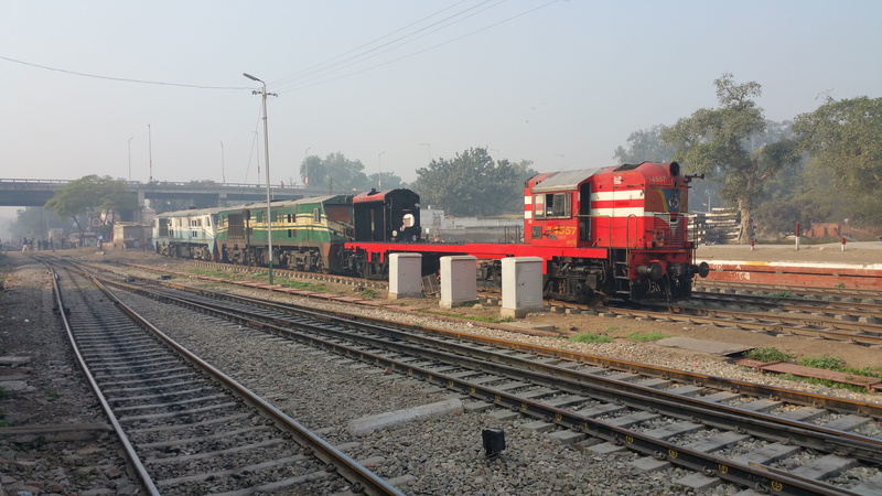 travel, electricity pylon, railroad station platform, kte, train, train - vehicle, public transportation, day, nature, sky, india, 5K, no people, patiala