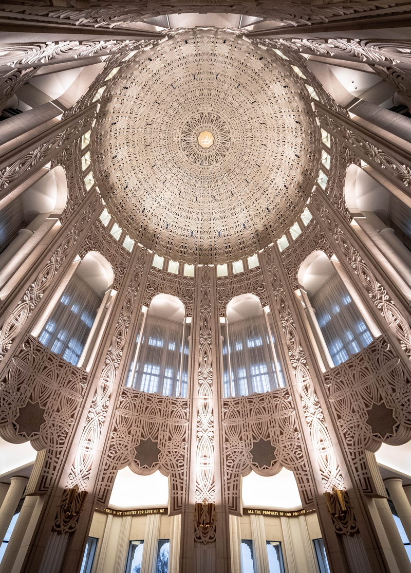 futuristic, tourism, windows, glass, design, lights, no people, urban, inside, cupola, 5K, directly below, modern, indoors, glass windows, low angle view