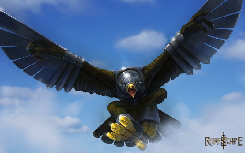 runescape, eagle, bird, adventure, fantasy, armor, 1080P