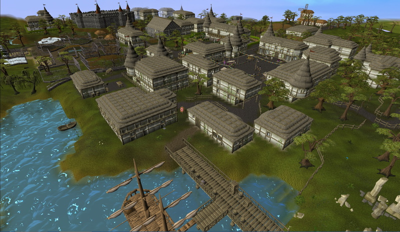 city, runescape, adventure, fantasy, 1080P, village