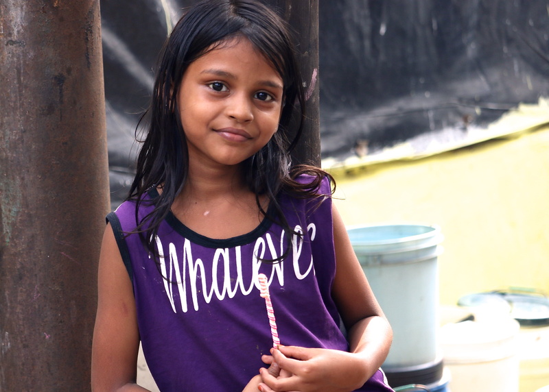 girls, kolkata, front view, emotion, portrait, child, lifestyles, smiling, innocence, waist up, real people, childhood, india, women, one person, looking at camera