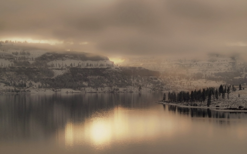 monotone, landscape, seascape, 2K, front, sunset, photography, nature, fog, sepiatone