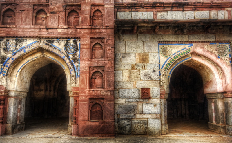 built structure, architectural column, building, brick, craft, arch, history, travel, art and craft, Indian, entrance, ancient, outdoors, Vintage, architecture