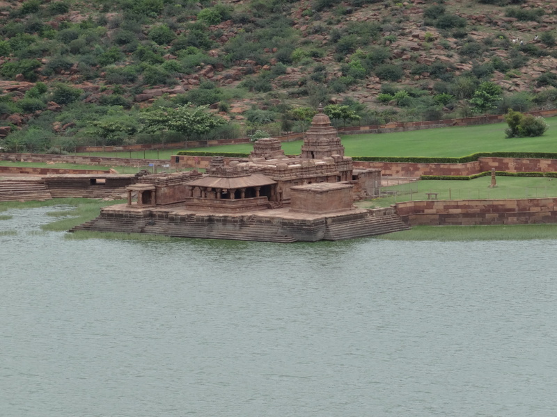travel destinations, 4K, day, badami, nature, bhuthanatha, karnataka, no people, ancient civilization, lake, waterfront, building exterior, place of worship