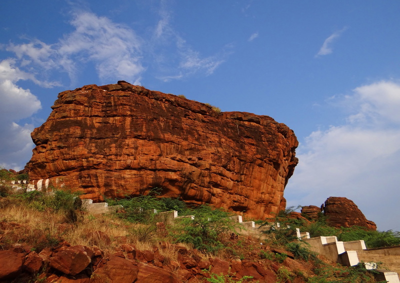 no people, land, rock formation, scenery, wild, geology, wilderness, physical geography, tranquil, formation, nature, india, solid, cloud - sky, non-urban scene