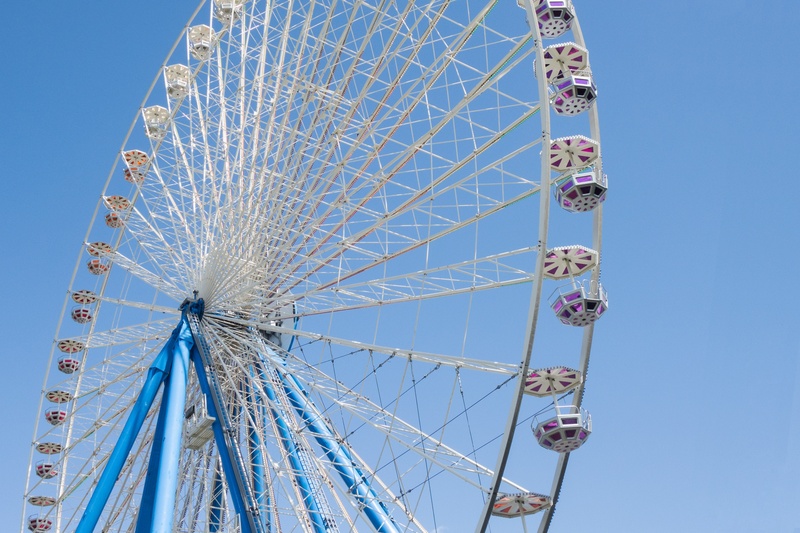 geometric shape, architecture, large, carnies, arts culture and entertainment, amusement park, circle, amusement park ride, landmark, fairground, leisure activity