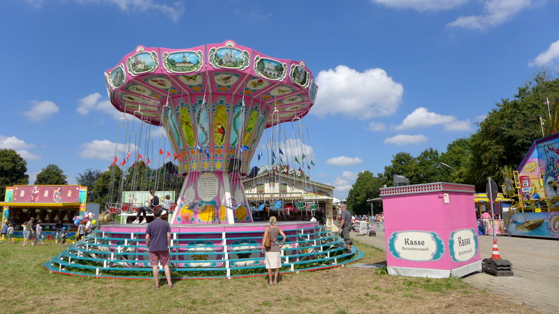 multi colored, clouds, folk festival, outdoors, enjoyment, fun, park - man made space, childhood, outdoor play equipment, playground, arts culture and entertainment