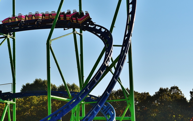 day, bavaria, fairground, enjoyment, adrenaline, life is a rollercoaster, riding, amusement park ride, leisure activity, sky, festival site, emotion, positive emotion