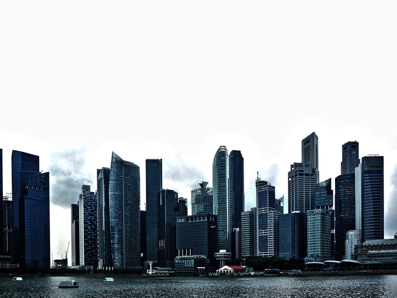 water, landscape, urban Skyline, urban Scene, sky, building, built Structure, sea, tower, modern, office building exterior, urban, architecture, clouds