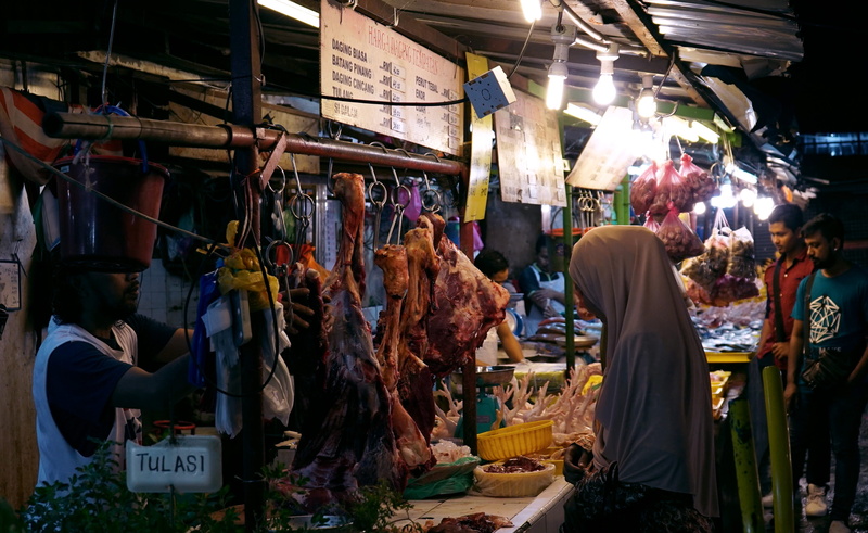 market, street food, food and drink, sale, women, built structure, small business, kuala lumpur, kualalumpur, retail display, people, buying, illuminated
