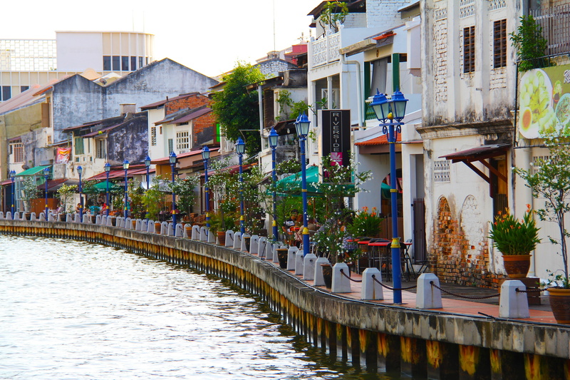 scenery, body, cityscape, rest, post, water, urban Scene, street, malacca, tourism, house, no people, canal, famous Place, travel Destinations, row house