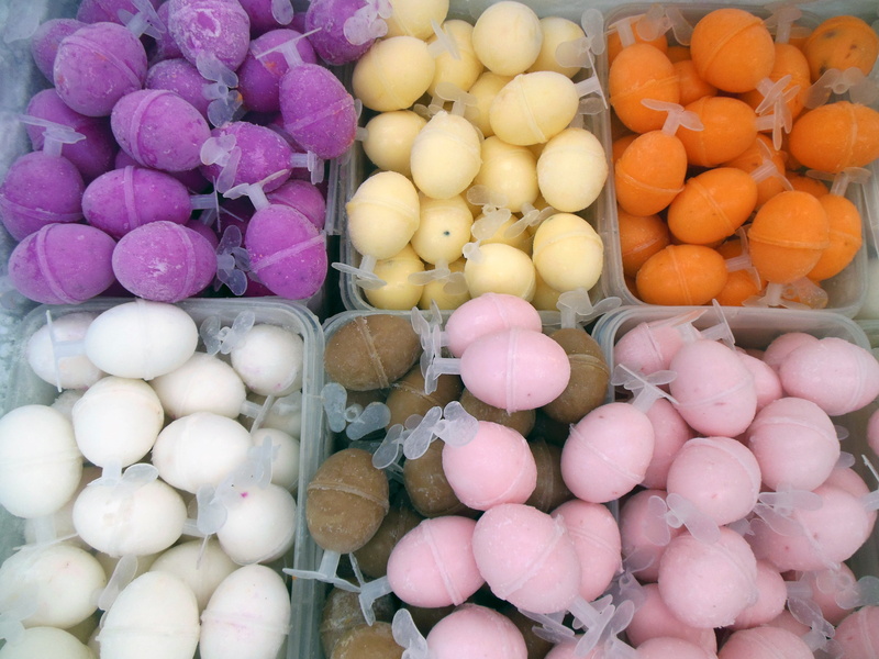 sugar, market, orange color, food, abundance, variety, dessert, sweet, variation, retail, high angle view, ice, colorful, 4K, purple, large group of objects