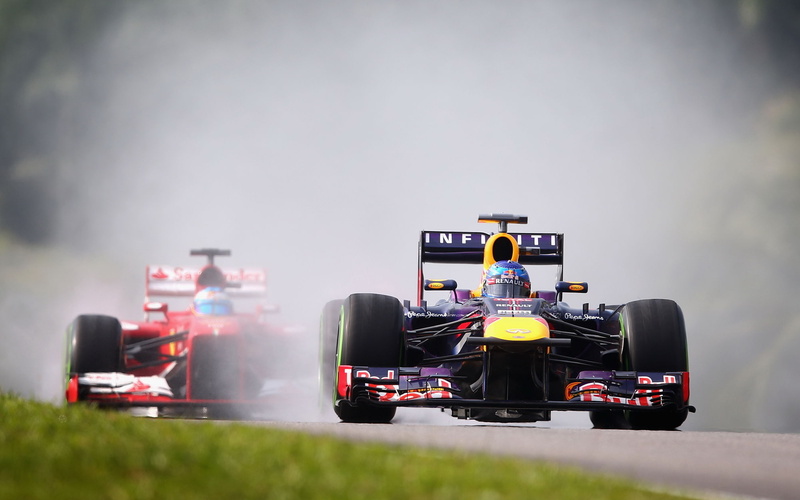 malaysian, ferrari, car, racing, red, formula, 1080P, race, vettel, bull