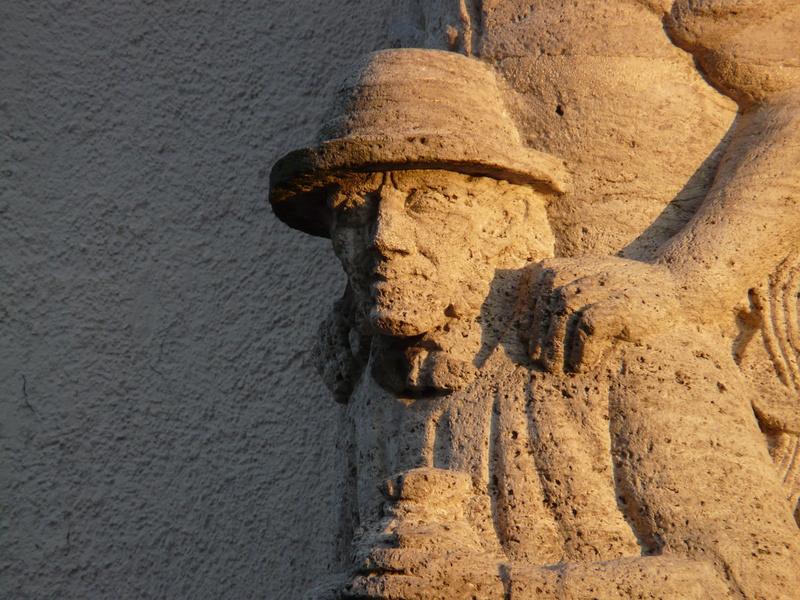 Stone, sand, men, statue, ancient civilization, sculpture, craft, nature, close-up, solid, Man, ancient, no people, one above the other, piggyback, portrait