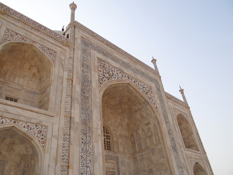 white marble, taj mahal, cross-section, sky, no people, craft, day, monument, travel destinations, architecture, agra, calligraphy, city, history, clear sky