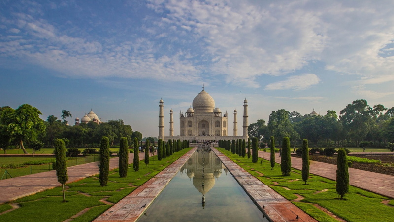 1080P, Agra, Taj Mahal, the mausoleum, India