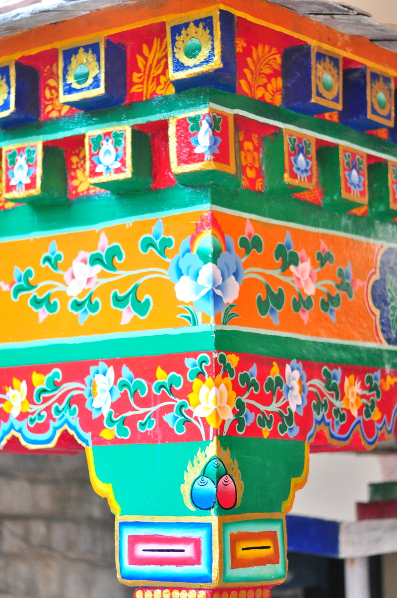 built structure, creativity, pattern, Temple, low angle view, Buddhist, 4K, red, art and craft, close-up, floral pattern, no people, design, cultures