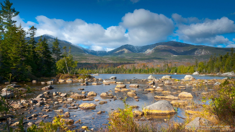 state, sandy, Nature, park, baxter, stream, maine, 2K, pond