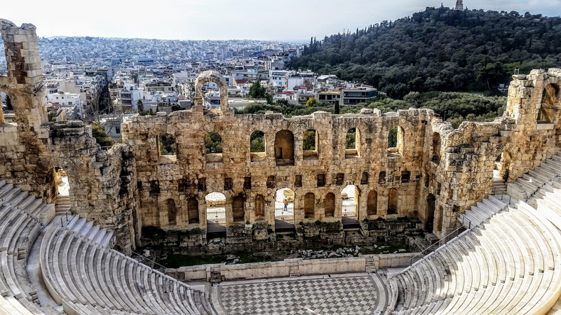ancient civilization, 2K, plant, high angle view, hd, cityscape, old ruin, history, travel destinations, stairs, athens, building, city, built structure