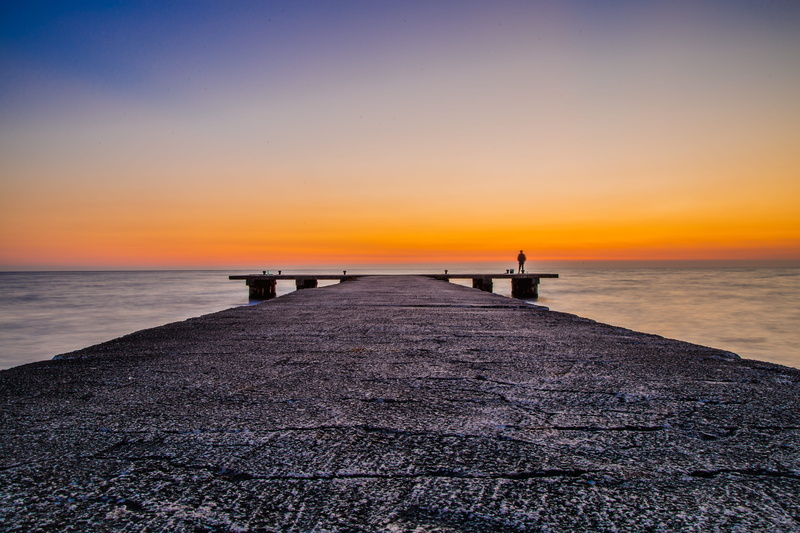 5K, sky, beauty in nature, direction, sea, horizon over water, scenics - nature, horizon, nature, orange color, italy, pier, sunset, paestum, tranquil scene