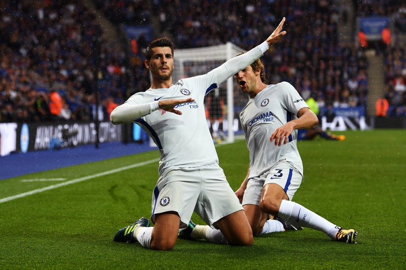Goal, Celebration, Alvaro, Stamford Bridge, Premier League, Football, Alvaro Morata, Chelsea, 4K, Forward, Spain, Morata