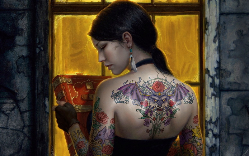 tattoos, 1080P, Patricia, Thompson, Mercy, Briggs