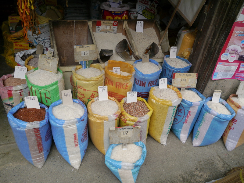 day, abundance, high angle view, market, variation, basmati, sale, choice, retail display, no people, 4K, food and drink, food, rice, container, for sale