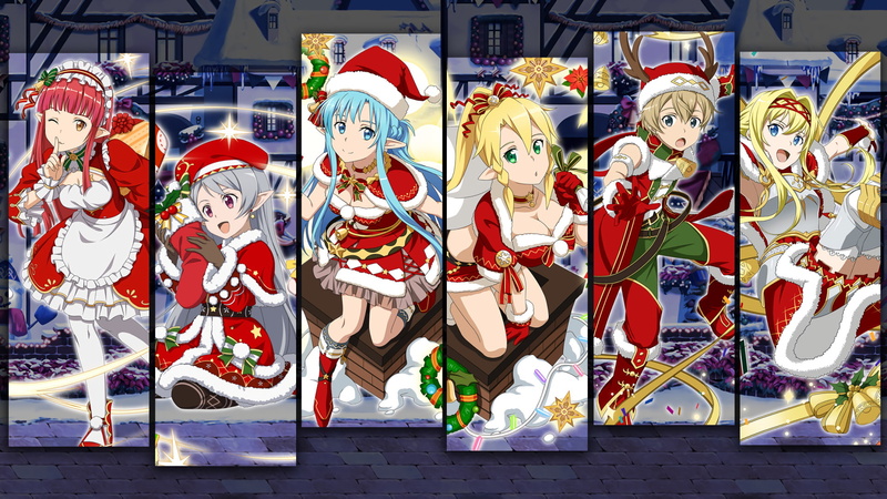 Christmas, Sword Art Online, 1080P, Sword Art Online: Memory Defrag