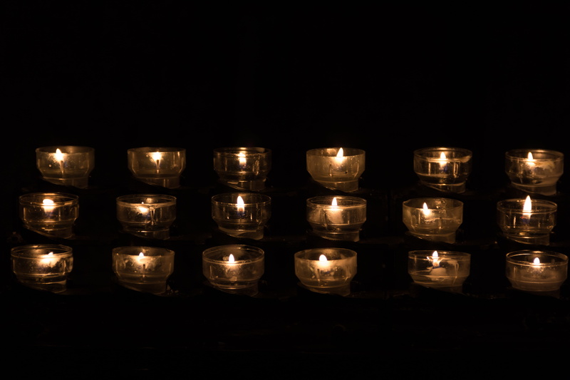 flame, candle light, candle, commemoration, abundance, lighten, service, enlighten, prayer, church, burning, tealight, studio shot, night, illuminated