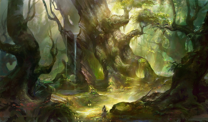 Town, Magical, 1080P, Fantasy, Forest, Adventure