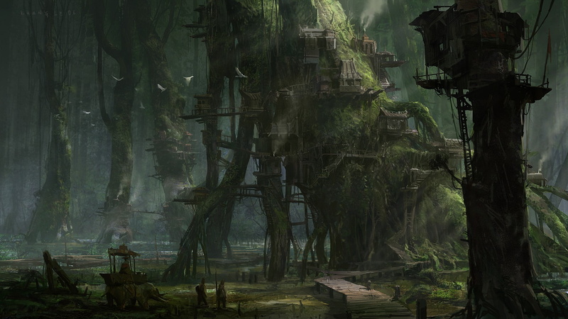 1080P, creative, art, artwork, hd, abstract, fantasy, x, town