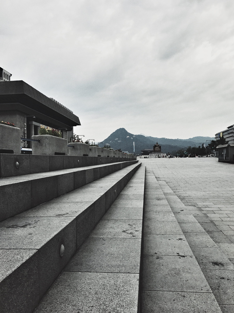 concrete, outdoors, seoul, sejongno, south korea, water, long, no people, day, architecture, built structure, overcast, building, building exterior, 4K