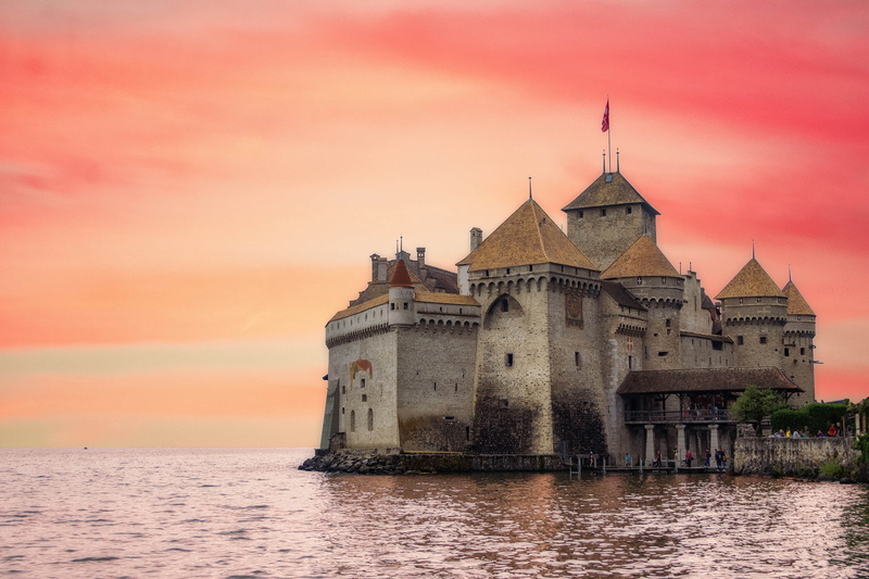 Castle, Château De Chillon, 2K, Castles