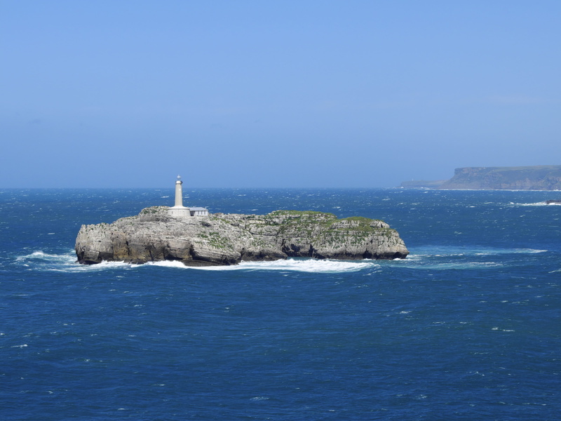 island, outdoors, ocean, architecture, coast, security, guidance, 4K, open sea, direction, blue, building exterior, spain, tower, no people, horizon over water