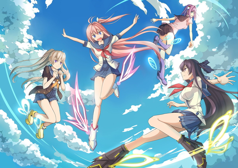 Mashiro Arisaka, Anime, Asuka Kurashina, 1080P, Misaki Tobisawa, Rika Ichinose, Ao no Kanata no Four Rhythm