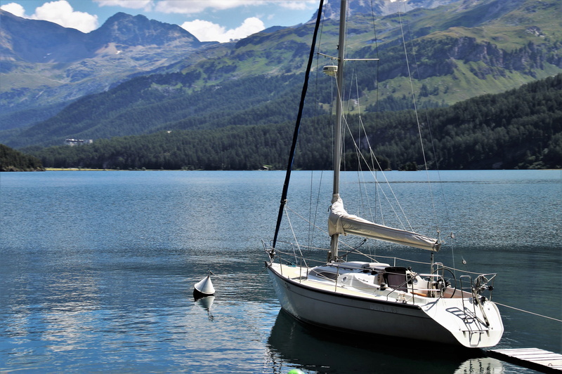 sea, hiking trails, switzerland, mountain, relaxation, alpine lake, water, waterfront, travel, scenics - nature, summer, mountains, wander, quiet, animal