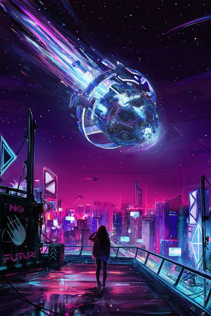 Aenami, comet, 720P