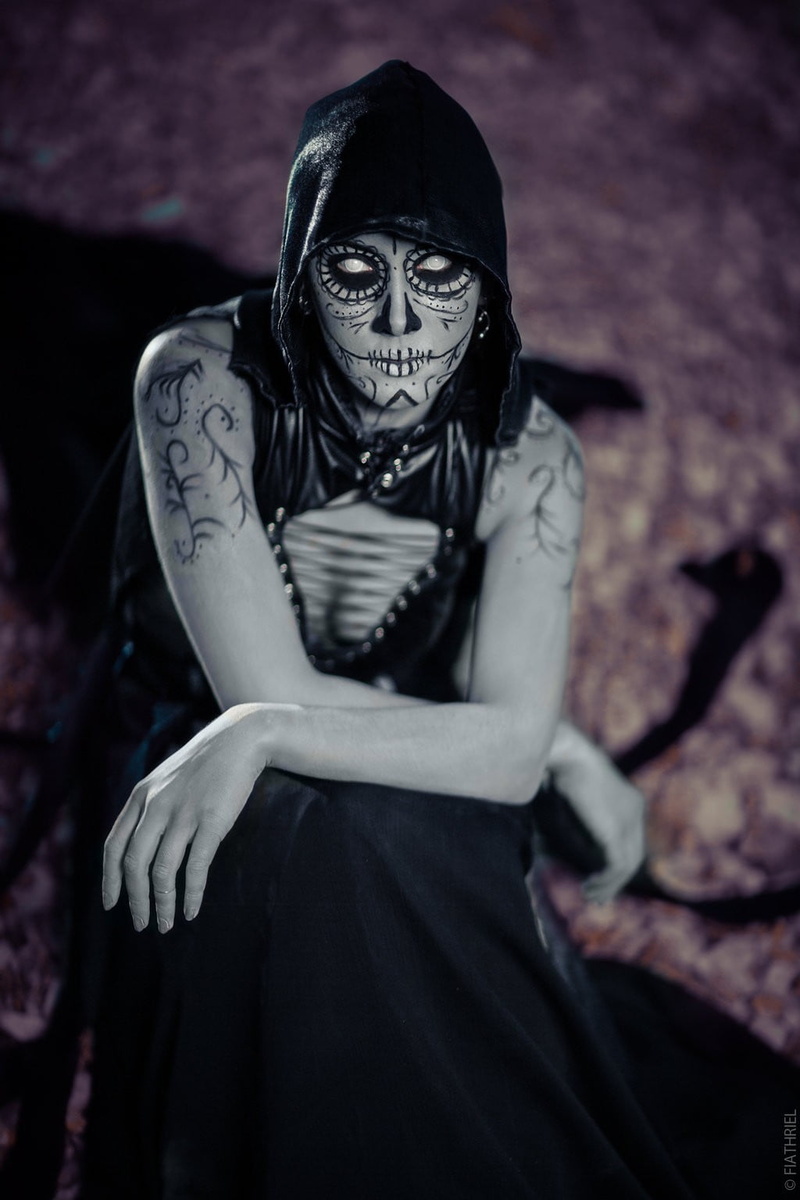 720P, adult, portrait display, monster - fictional character, cosplay, face paint, women, model, fantasy, bone, fear, skeleton, human skull, gothic style
