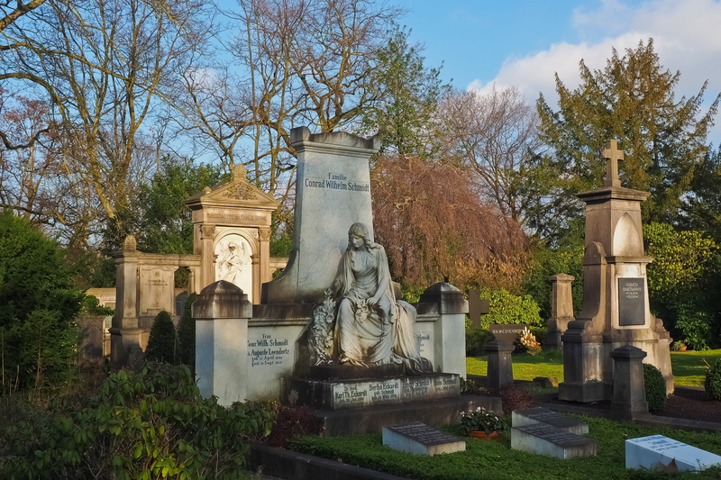 built structure, sculpture, human representation, mood, no people, belief, cemetery, tree, statue, art and craft, symbol, plant, sky, male likeness, nature