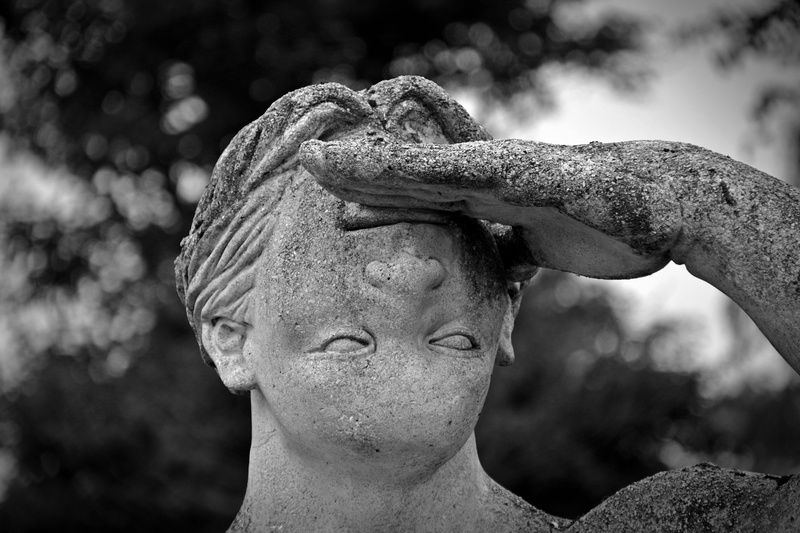 representation, adults only, man, statue, sculpture, human representation, sky, forehead, focus on foreground, female likeness, angel, close-up, male likeness