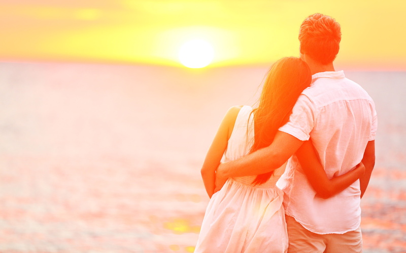 males, standing, 4K, honeymoon, romantic, emotion, two people, lens flare, women, rear view, adult, couple - relationship, togetherness, men, sky, young adult
