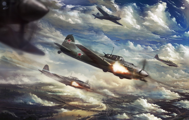 art, sky, sunlight, the fire, fighter Plane, motion, cloud - Sky, military, 1080P, engine, clouds, army, blue, lot, aircraft, no people, mid-air, group of animals