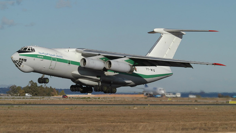 Aircraft, Il-76TD, mode of transportation, airport runway, military, air vehicle, airport, sky, 1080P, motion, environment, plane, transportation, side view