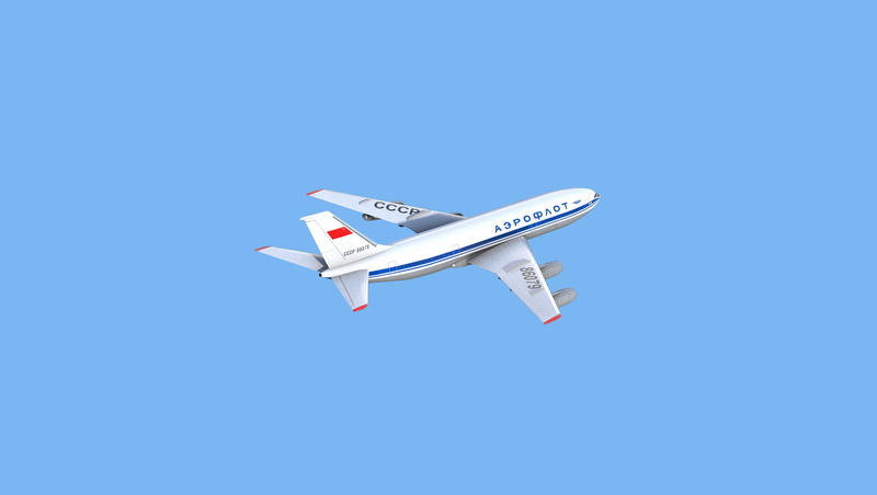 Art, USSR, Soviet passenger plane, by Alex Stankevich, Liner, Il-86, 4K, A passenger plane, Alex Stankevich, Ilyushin design Bureau, The plane, Board