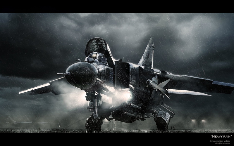 mig 23, jet, 1080P, soviet, military, rain